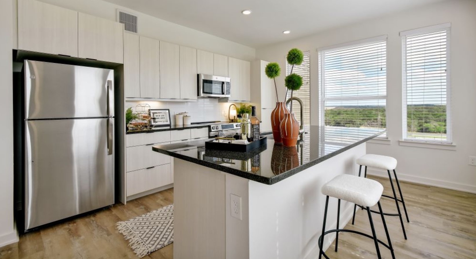 Modern apartment building